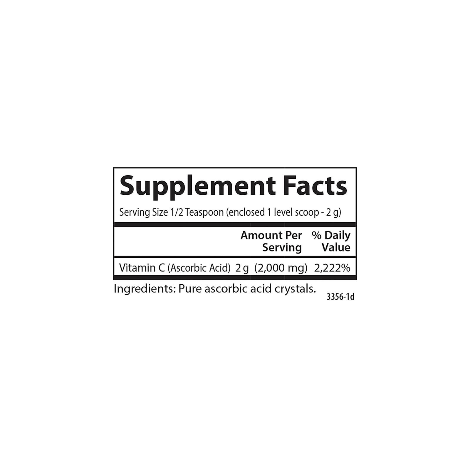 Carlson Labs Vitamina C: envase de 6 onzas para uso continuo.