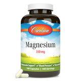 Carlson Magnesio 350 mg: cápsulas frente para apoyo general.