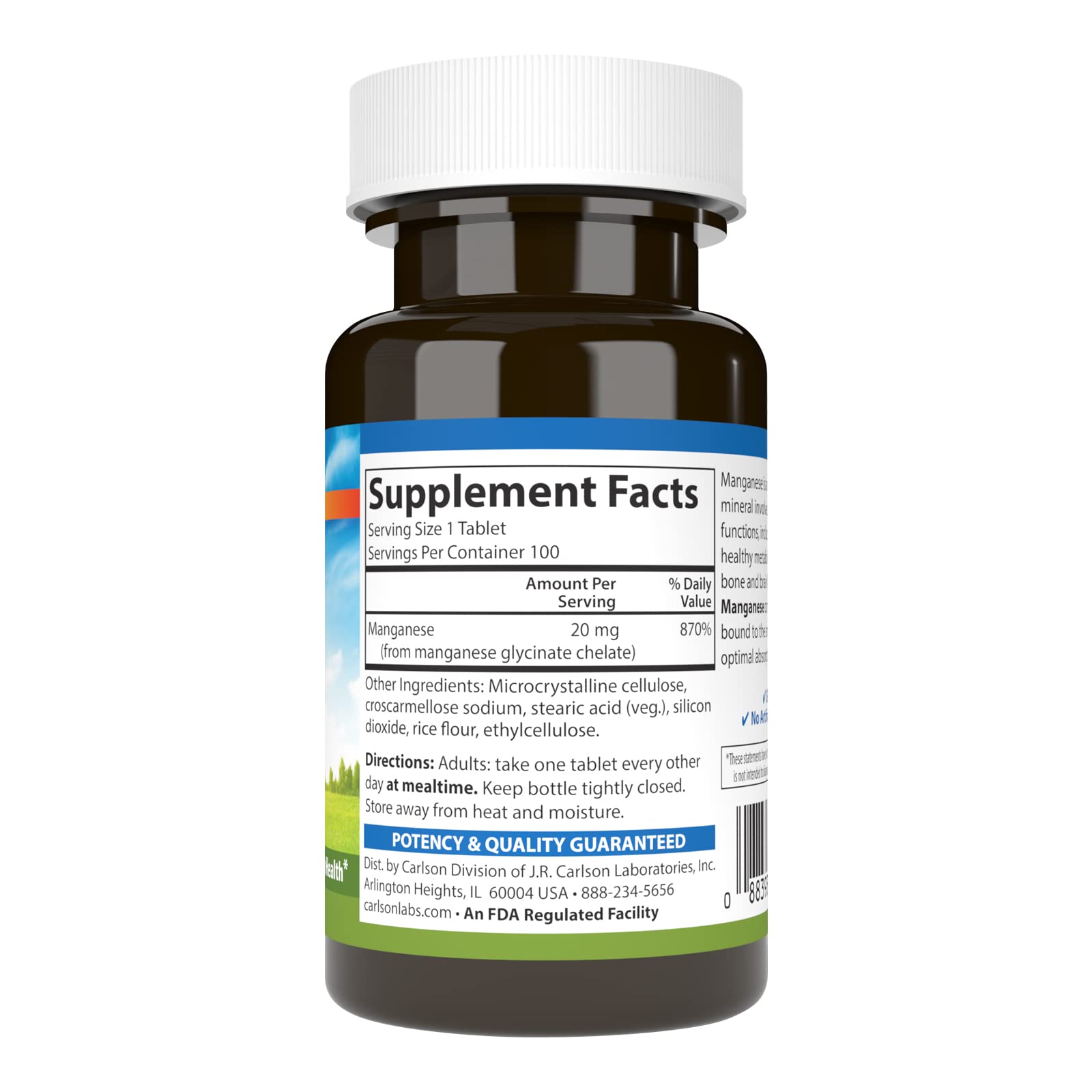 Etiqueta detalle muestra la formula quelada para mejor absorcion.