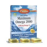 Carlson Maximum Omega 2000 en práctico paquete para llevar, ideal para dosis diaria.