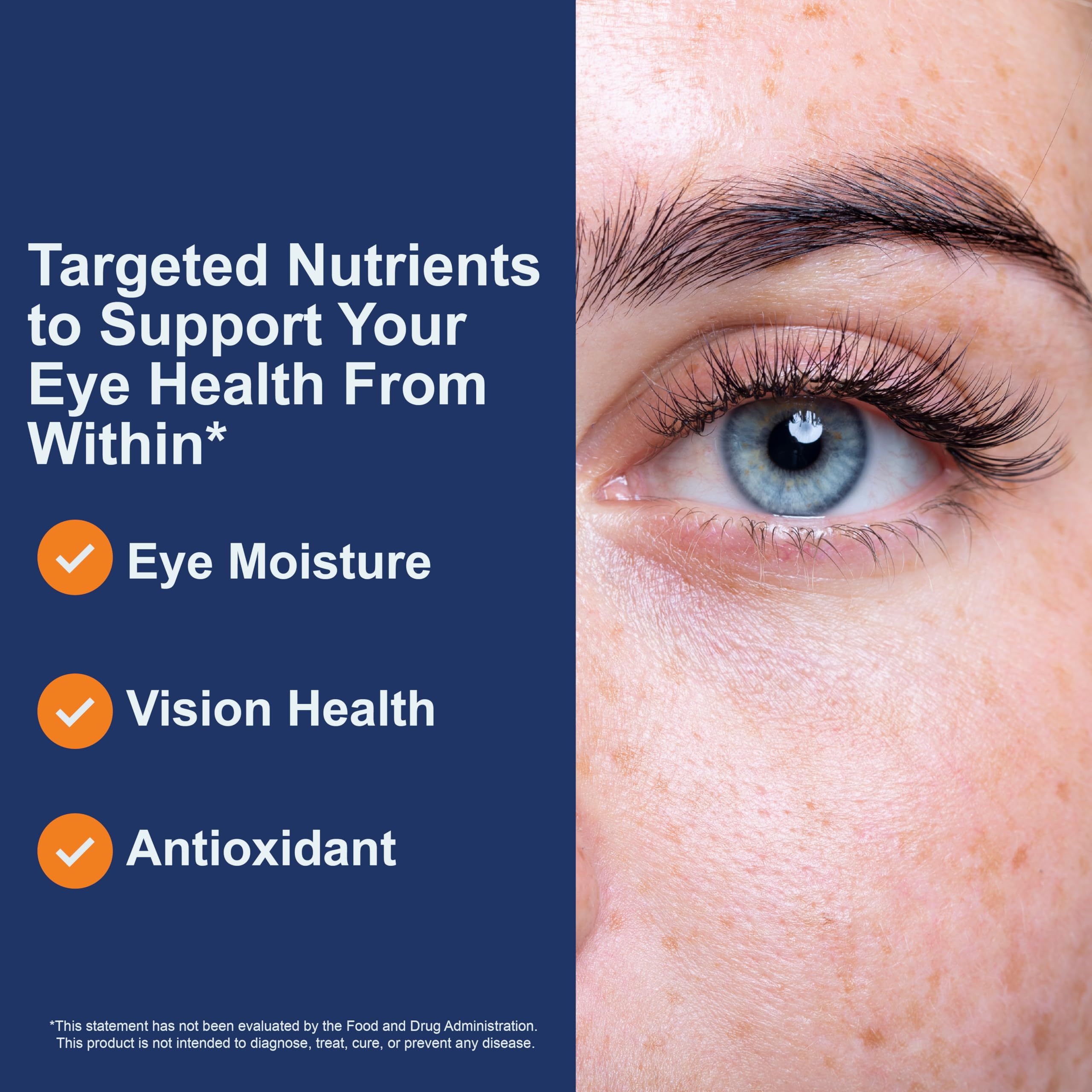 Carlson Moistur-eyes, cápsulas listas para tomar diariamente.