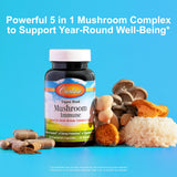 Carlson Mushroom Complex: cápsulas vegetarianas para ingesta diaria.