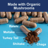 Carlson Mushroom Complex: mezcla de hongos, perfil nutritivo variado.