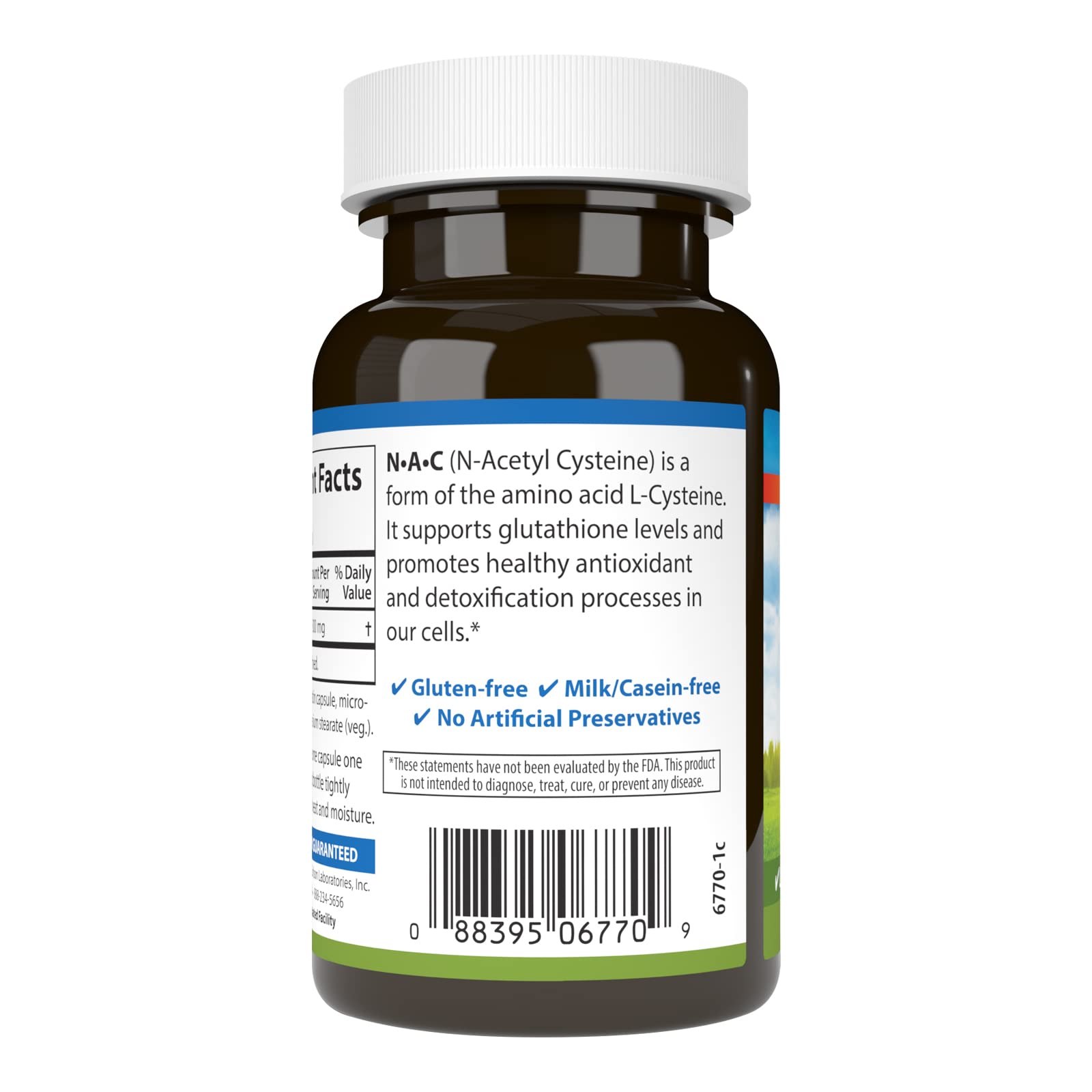 Carlson NAC 500 mg cápsulas ingredientes, lista de componentes de alta calidad.