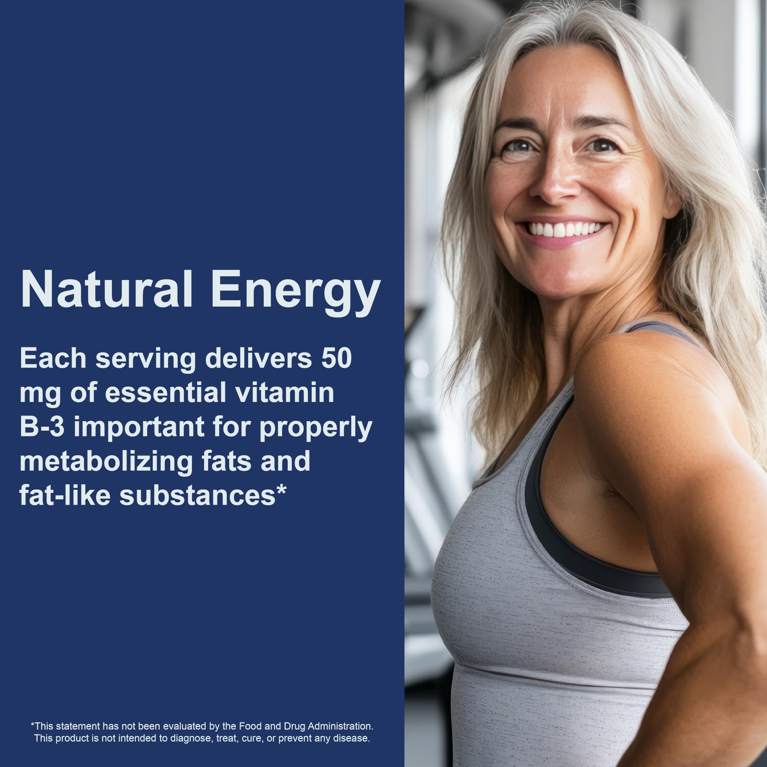 Carlson Niacin 50 mg: comprimidos frente al envase, verificación rápida