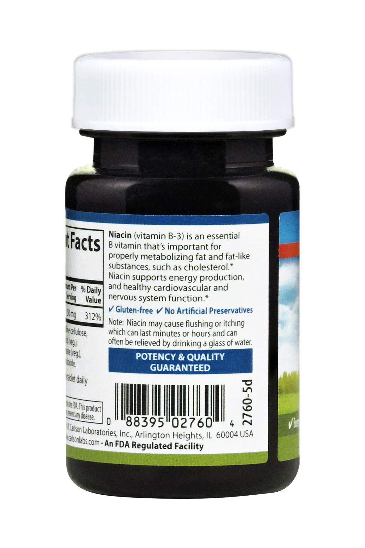 Carlson Niacina 50 mg, píldoras: soporte para la función nerviosa