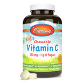 Carlson para niños Vitamina C masticable, textura suave y agradable para niños