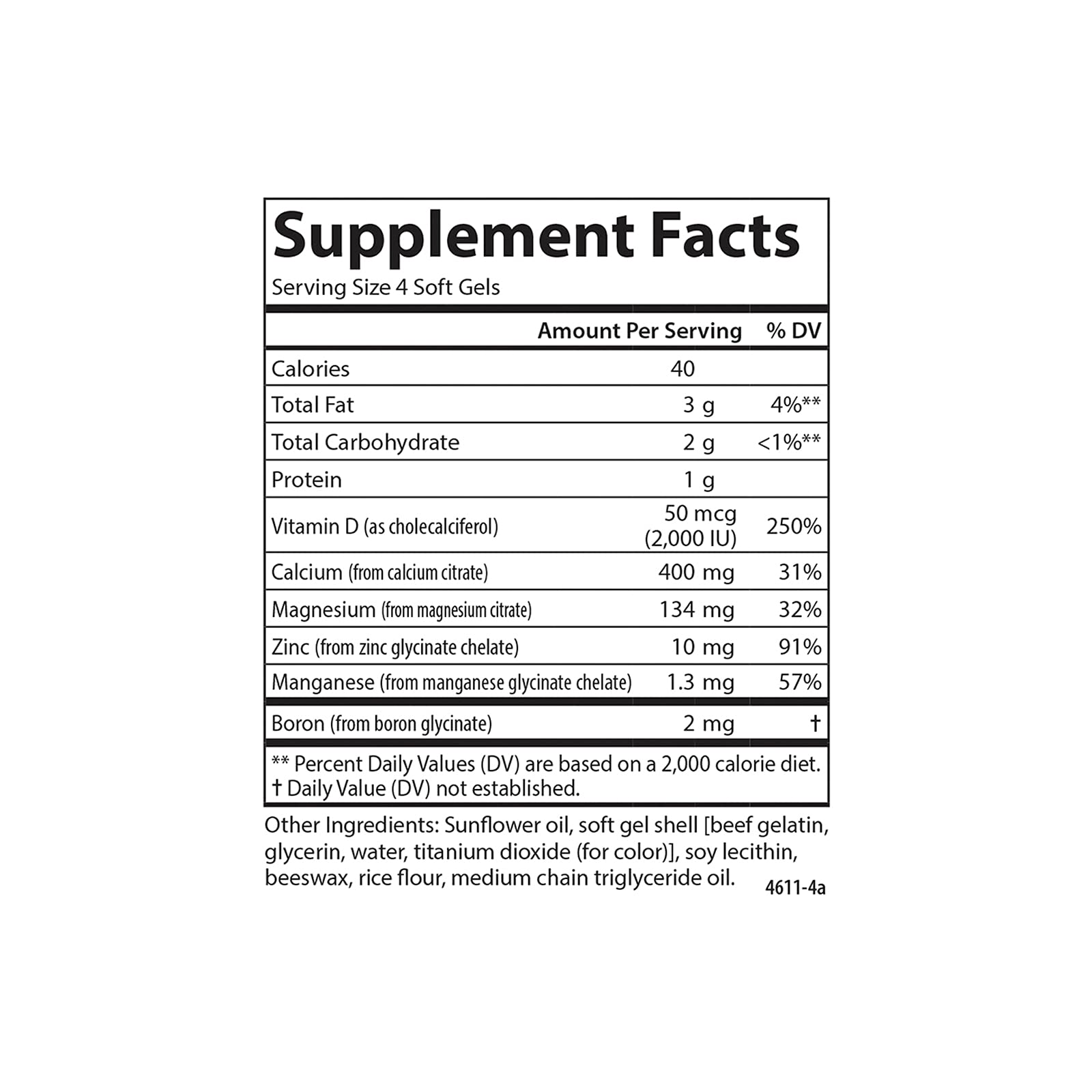 Carlson Nutra-Support vitamina D3 absorcion: facilita la absorción de calcio.