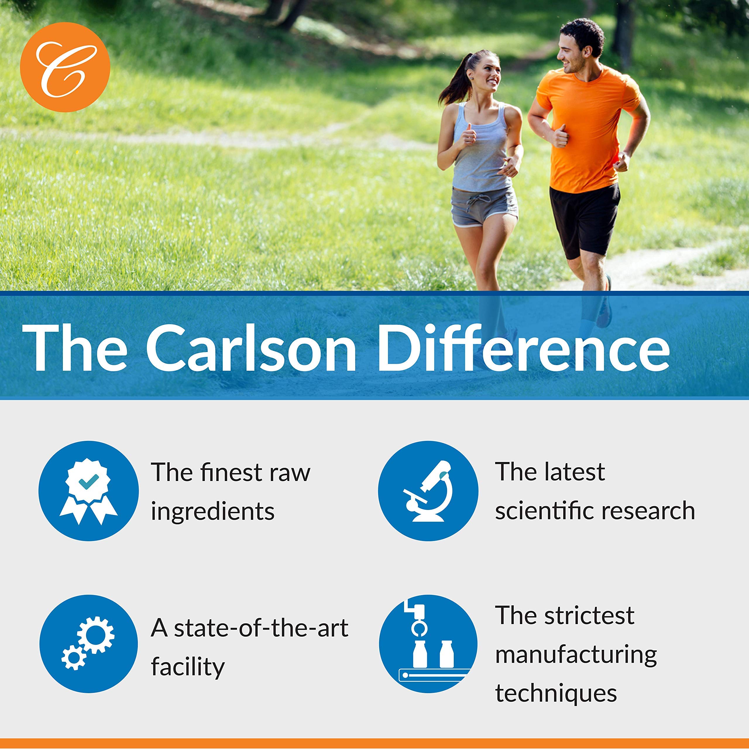 Carlson Nutrientes Sanguíneos: cápsulas en primer plano, textura suave para consumo diario