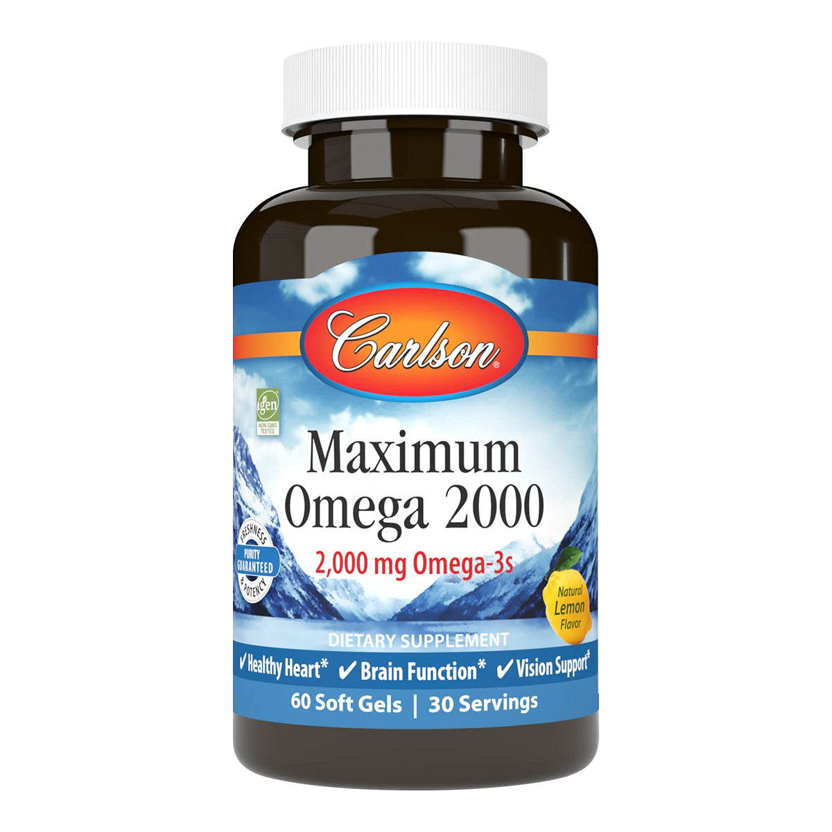 Carlson Omega 2000 - botella limon para ingesta diaria