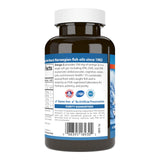 Carlson Omega-3: etiqueta fresca que transmite calidad y frescura.