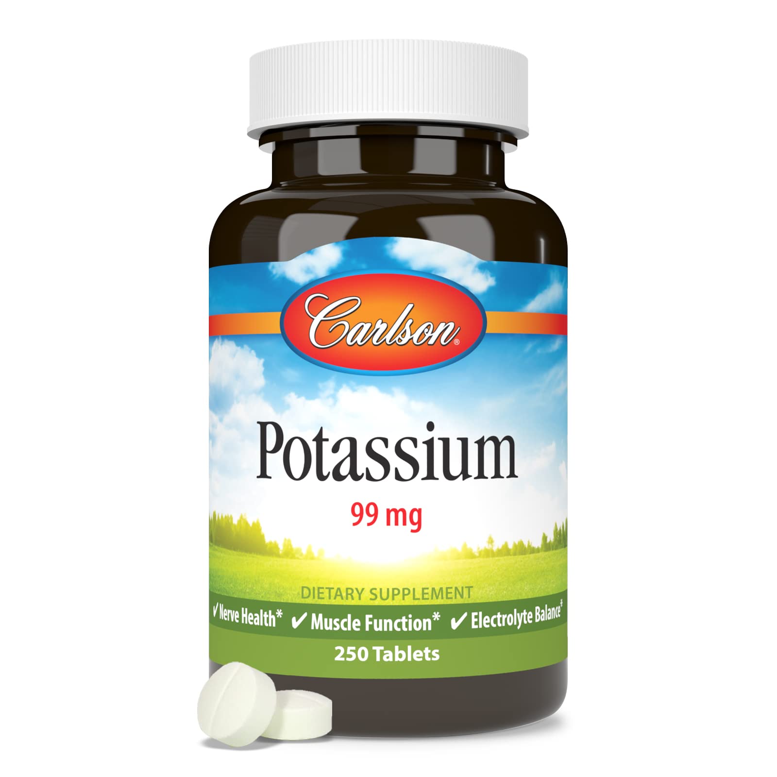 Carlson Potasio dosis diaria señalada para consumo