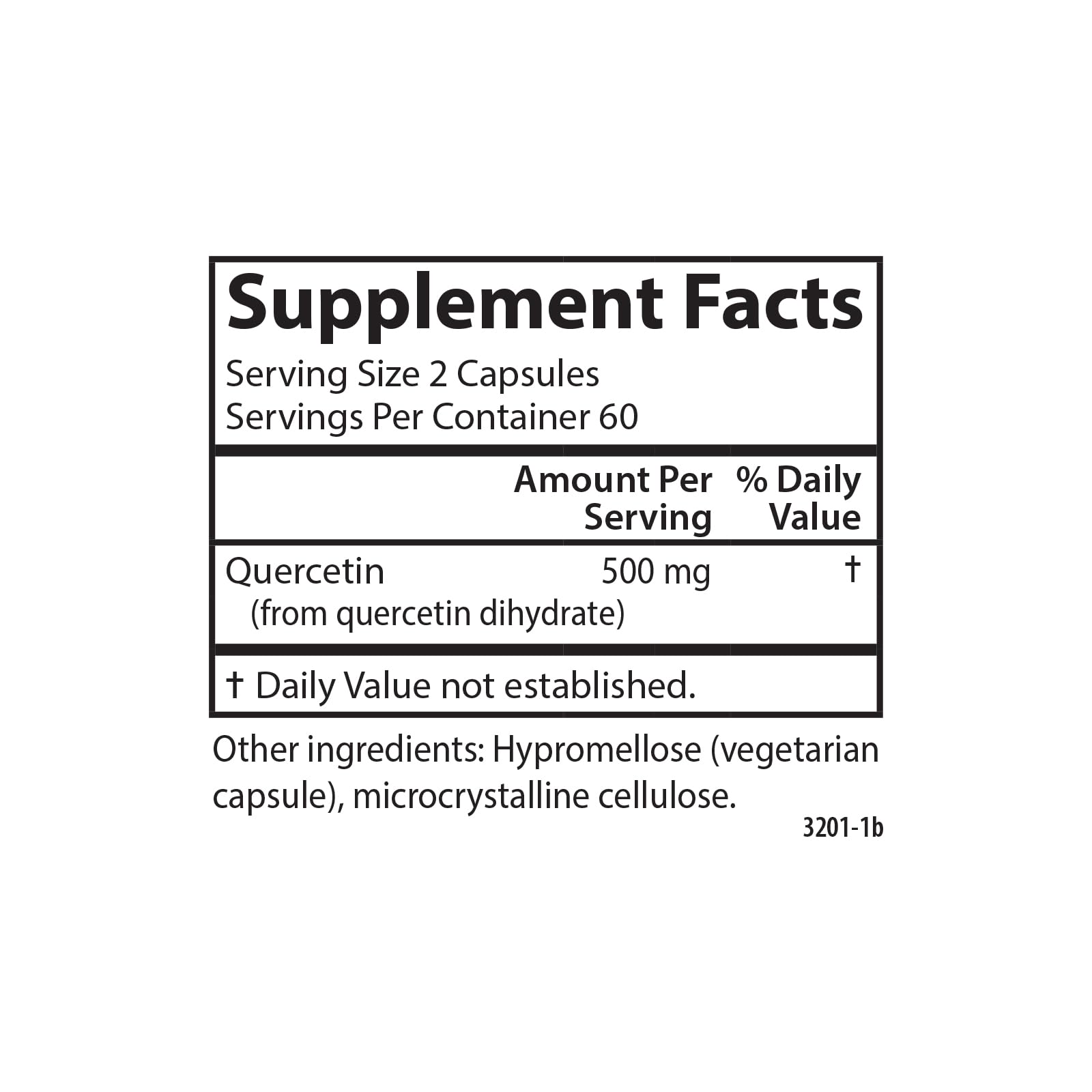 Sello de laboratorio certificado para Carlson Quercetin garantiza potencia y calidad.