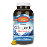 Carlson Salmon Oil frasco frontal, presentación premium y frescura garantizada