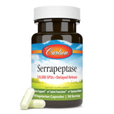 Carlson Serrapeptase, dosis diaria visible guía un uso responsable.