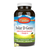 Carlson Solar D Gems cápsulas suaves limón, fácil de tomar.