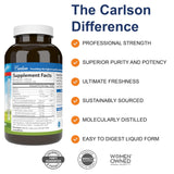 Carlson Solar D Gems etiqueta con dosis y beneficios