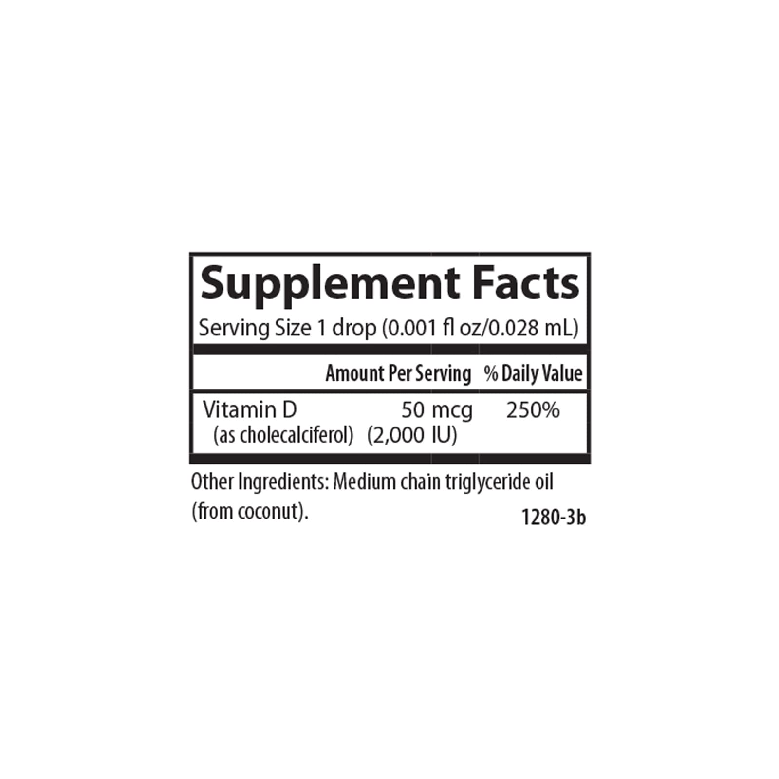Carlson Super Daily D3 etiqueta cercana con información de calidad