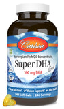 Carlson Super DHA Gems, botella, soporte para función cerebral y visión