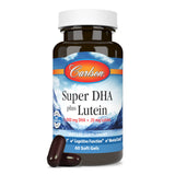 Carlson Super DHA Plus Luteína: cápsulas de tamaño compacto para fácil consumo diario.