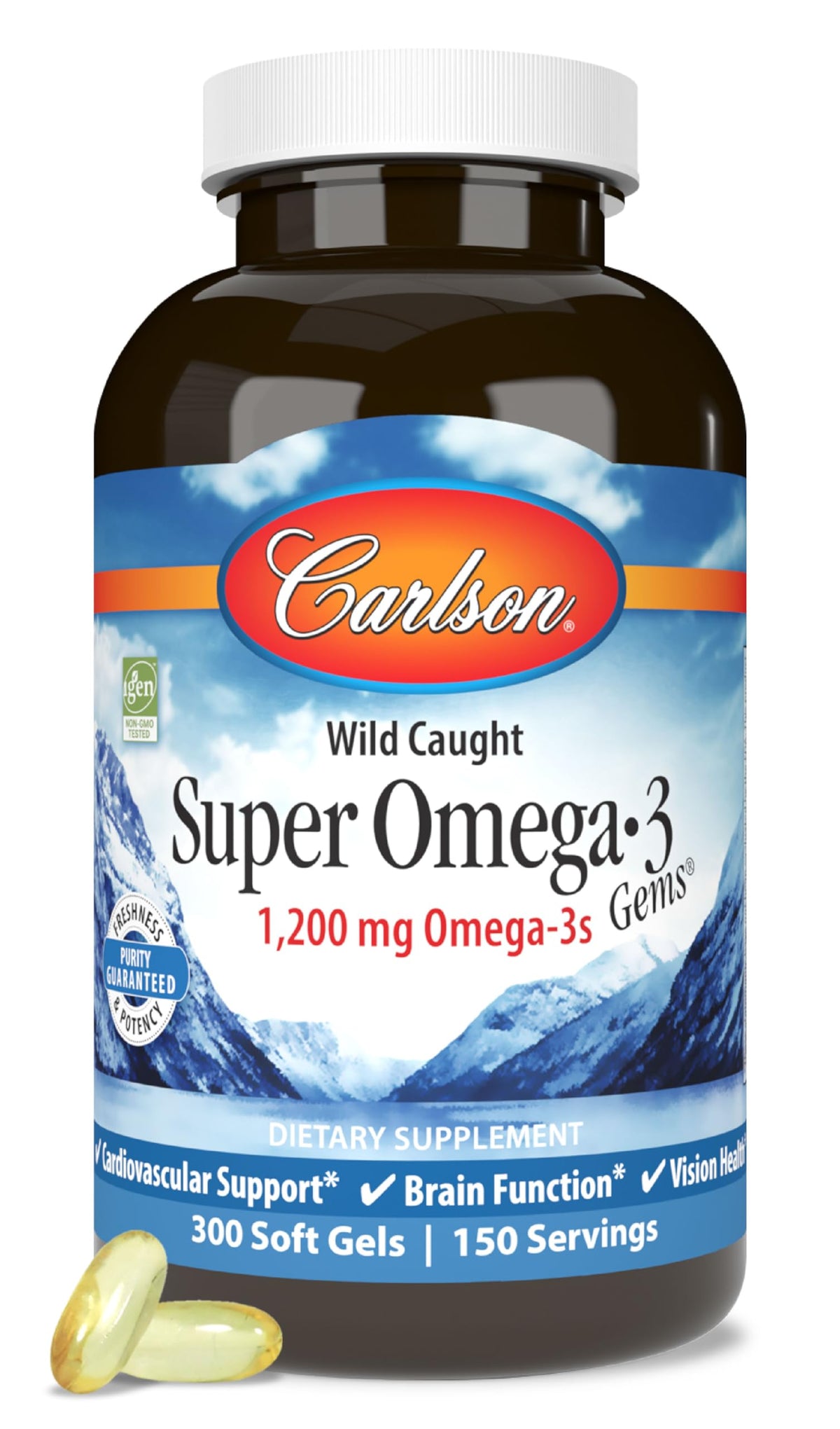 Carlson Super Omega-3 Gems, bote: posible apoyo a la salud cardíaca