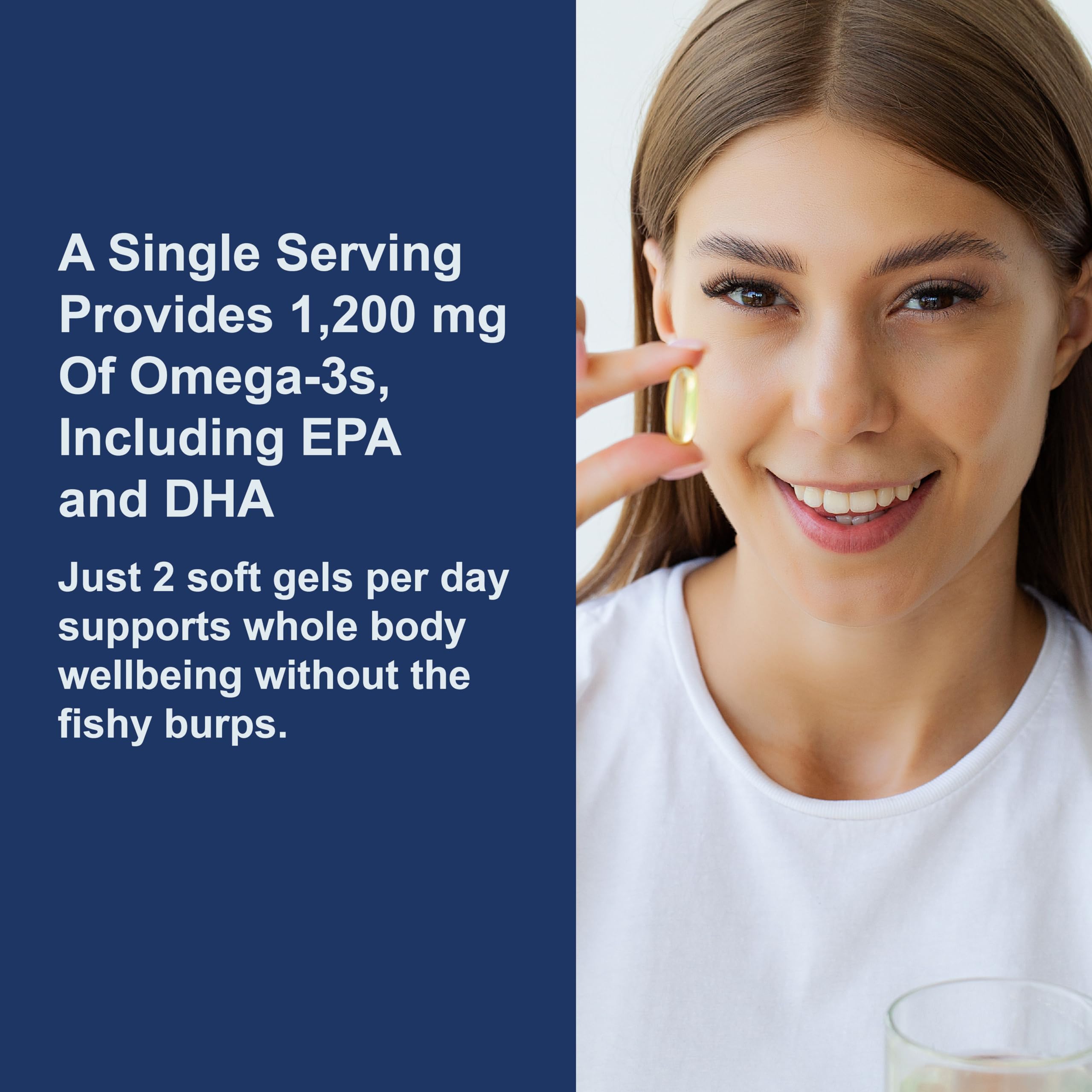 Carlson Super Omega-3 Gems, caja del día, empaque y diseño