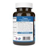Carlson Super Omega-3 Gems, etiqueta nutricional, 1.200 mg de omega-3 por porción