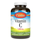 Carlson Vitamina C 1000 mg, tableta en botella, apoyo a la función inmune.