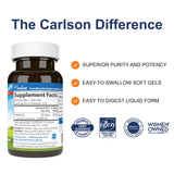 Etiqueta de Carlson Vitamina D con información para consumo diario