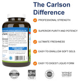 Carlson Vitamina D3 2000 UI, cápsulas visibles para uso práctico diario