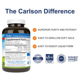 Capsulas suaves Carlson D3 5000 UI, toma diaria conveniente