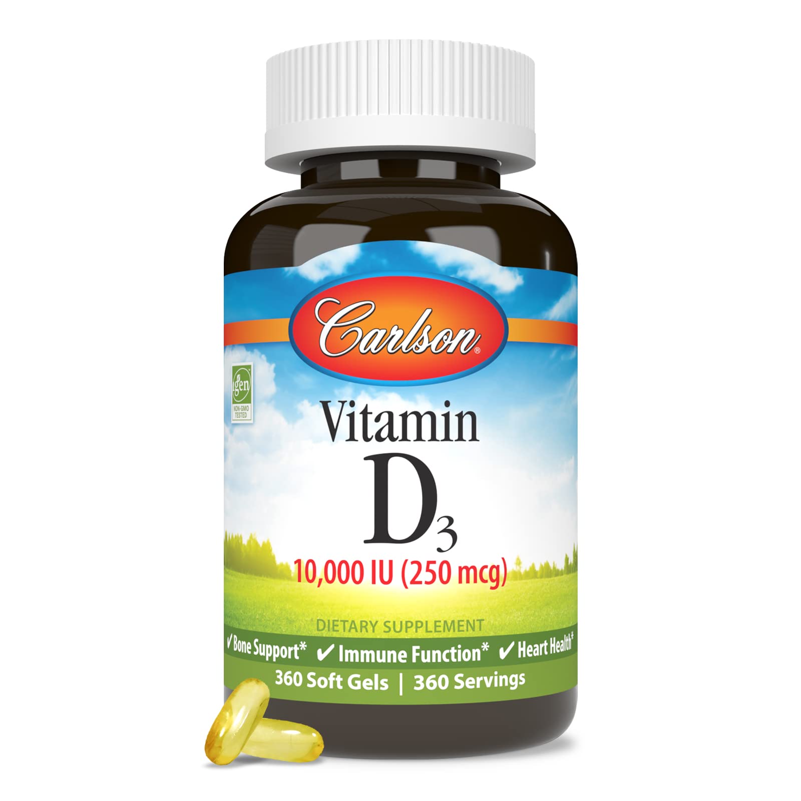 Producto en estante con la marca Carlson, refuerzo de calidad y confianza