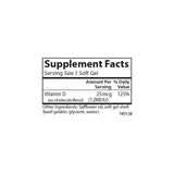Carlson Vitamina D3 toma diaria con agua para rutina saludable