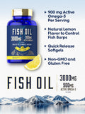 Carlyle Aceite de Pescado 3000mg, primer plano de cápsulas de alta calidad.