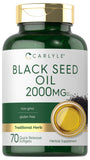 Carlyle Aceite de Semilla Negra en cápsulas de 2000 mg para uso diario