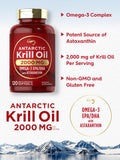 Carlyle Aceite de Krill Antártico en caja, empaque seguro.