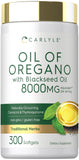 Carlyle Aceite de orégano con semilla negra, cápsulas, aroma herbáceo agradable