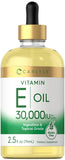 Carlyle Aceite de Vitamina E, bote de 30,000 UI para hidratación de la piel.