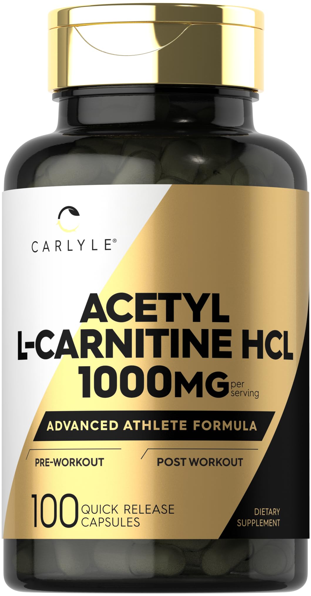 Carlyle Acetyl L-Carnitine HCL 1000 mg: cápsulas para entrenamiento
