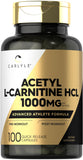 Carlyle Acetyl L-Carnitine HCL 1000 mg: cápsulas para entrenamiento