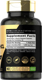 Envase transparente Carlyle Acetyl L-Carnitine HCL con cápsulas