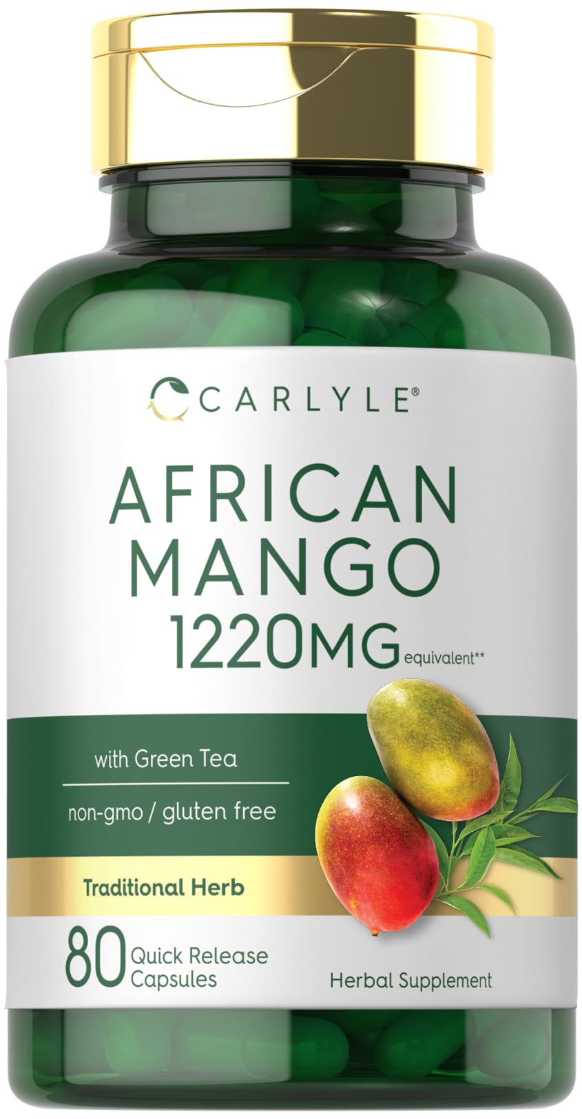 Carlyle African Mango 80 cápsulas: soporte diario para bienestar.