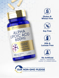 Carlyle Ácido Alfa Lipoico 600 mg con Biotina: caja elegante para la estantería.
