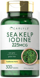 Carlyle alga marina con yodo en botella, complemento diario para apoyar la ingesta