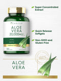 Carlyle Aloe Vera Cápsulas Blandas: envase sin gluten para mayor tranquilidad.