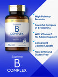 Toma con agua: cápsulas del Complejo de Vitaminas B Carlyle.