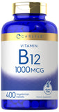 Carlyle B12 1000 mcg en botella, impulso diario de energía.