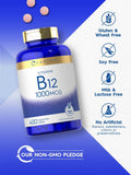 Tabletas Carlyle B12 1000 mcg, dosis diaria conveniente.