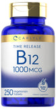 Carlyle B12 1000mcg tableta de liberación progresiva para energía sostenida