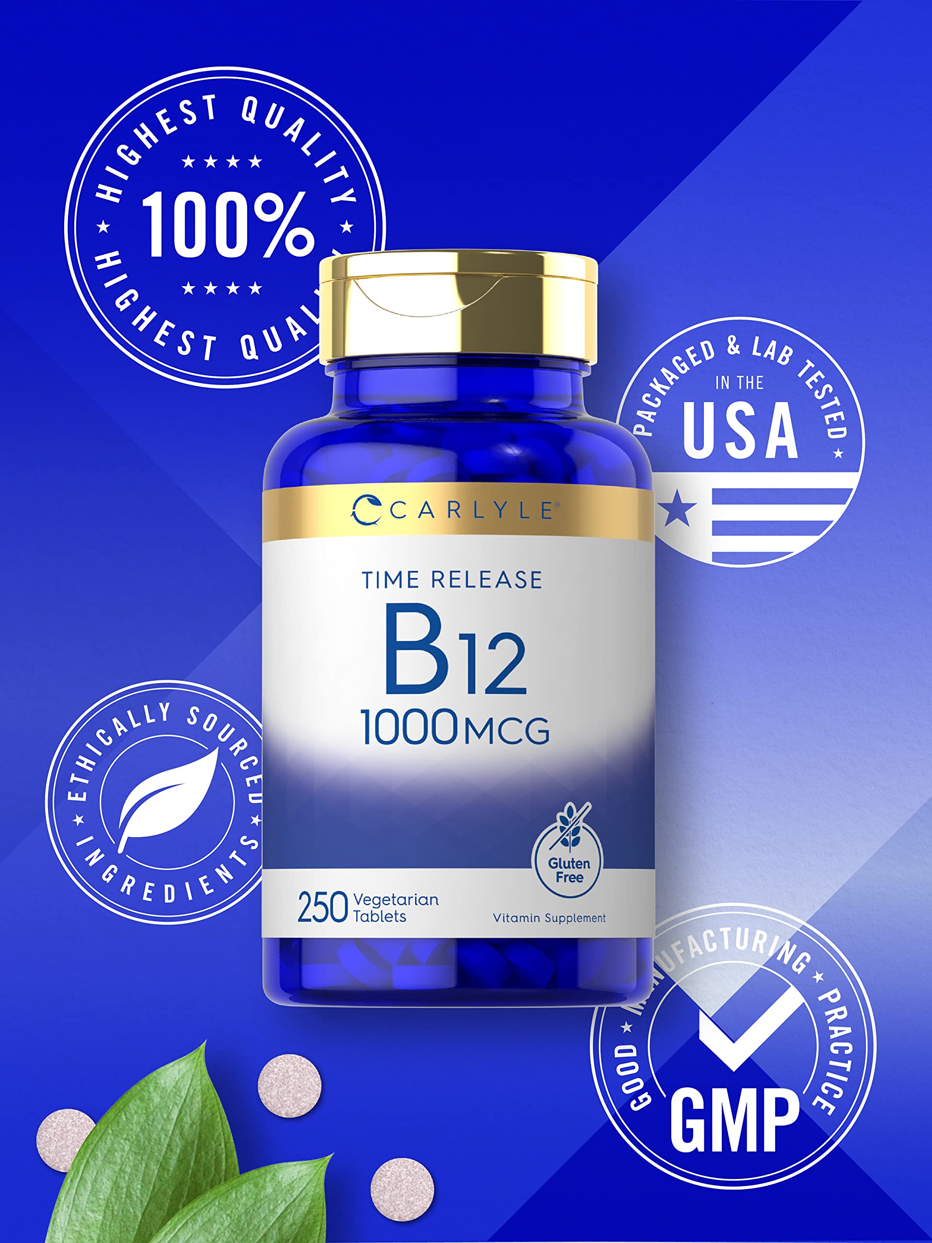 Carlyle B12 1000mcg dosis diaria de 1000 mcg en formato práctico